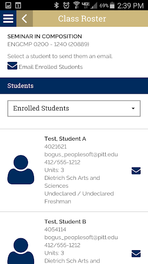 Pitt PS Mobile Screenshot 2