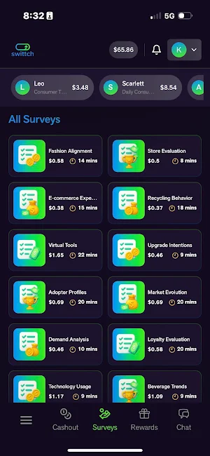 Swittch - Top Survey Payouts Screenshot 3