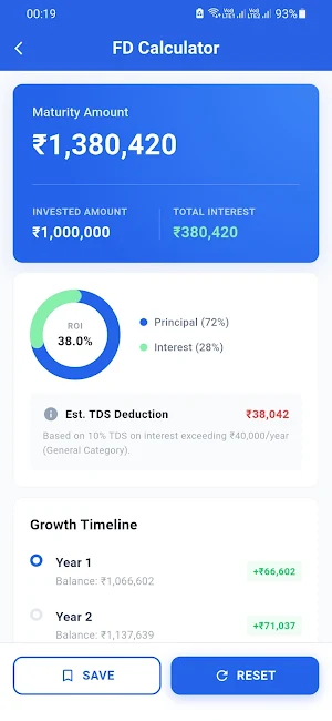 EMI Calculator & Loan, FD, SIP Screenshot 3