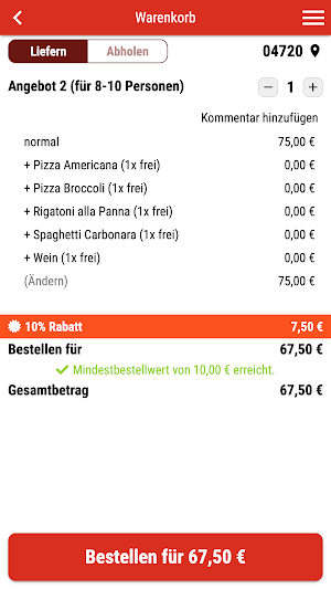 Pizza Franco Döbeln Screenshot 1
