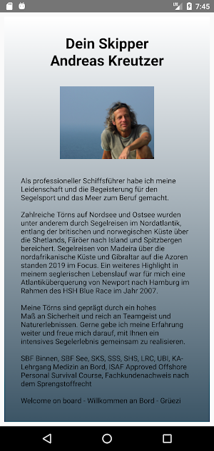 Andreas Kreutzer Segelreisen Screenshot 2
