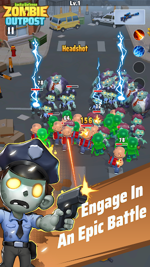 Zombie Outpost : Lucky Defense Screenshot 1