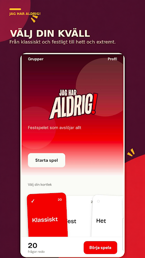 Jag har aldrig – Festspel 18+ Screenshot 0