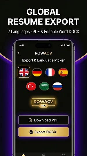 RowaCV: AI Resume Builder Screenshot 1