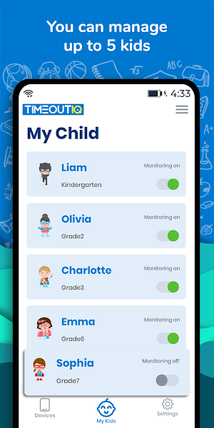TimeoutIQ®. Smart Education. Screen Time Manager. Screenshot 0