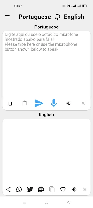 Portuguese English Translator Screenshot 0