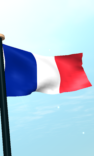 Réunion Flag 3D Live Wallpaper Screenshot 3