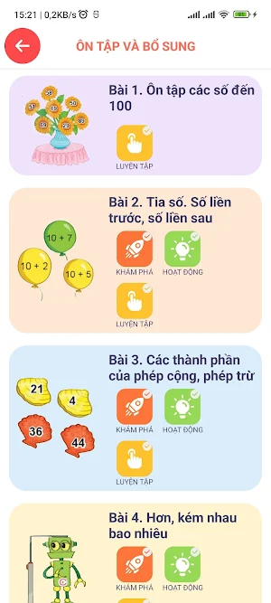Toán Lớp 2 - SGK Screenshot 1