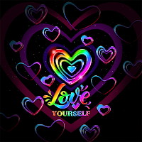 Black And Rianbow - Wallpaper