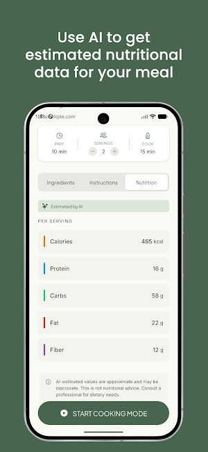 Recipea: AI Recipe Saver Screenshot 2