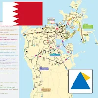 BAHRAIN BUS ROUTES NETWORK TOURIST GUIDE バーレーン 巴林