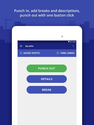 Punch In / Out Timesheet App Screenshot 0