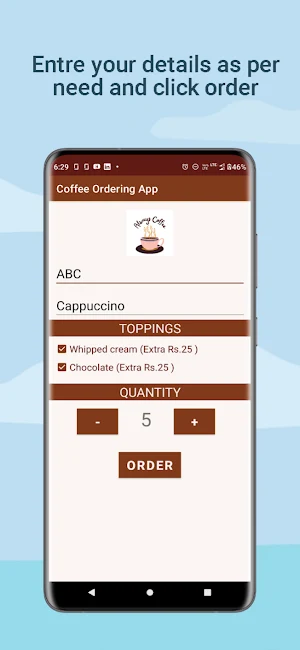 Coffee Ordering App Screenshot 2