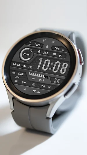 Elegant Gray Metal ZKin Watch Screenshot 2