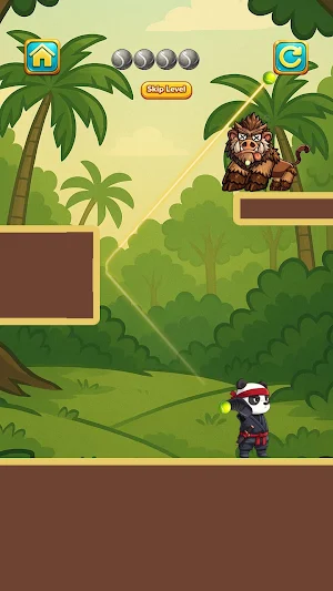 Jungle Ninja Panda Aim Screenshot 1