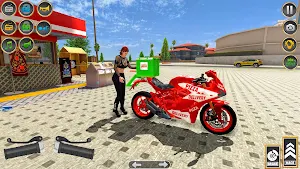 Pizza Home Delivery Bike Game Screenshot 0