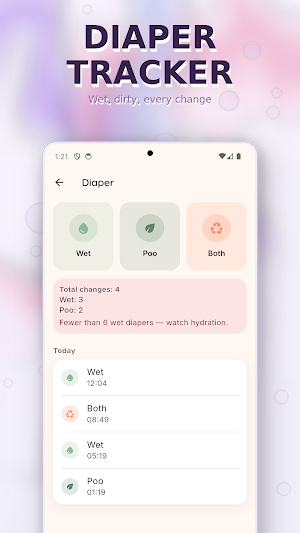 MimiLog: Baby & Infant Log Screenshot 3