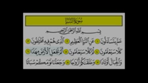 سورة النبأ  تعليم  المنشاوي بالصوت والصورة بدون نت Screenshot 3