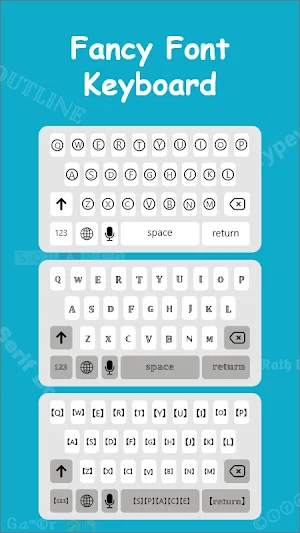 Fancy Fonts Keyboard Screenshot 0