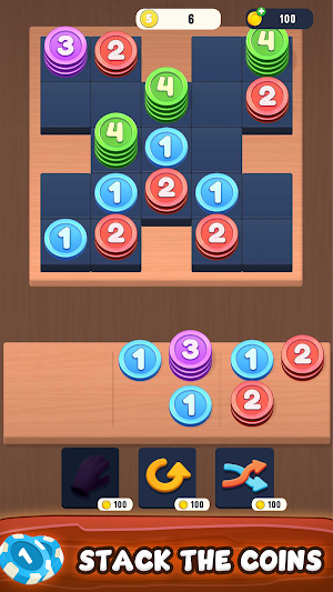 Number Stack: Coin Puzzle Screenshot 0