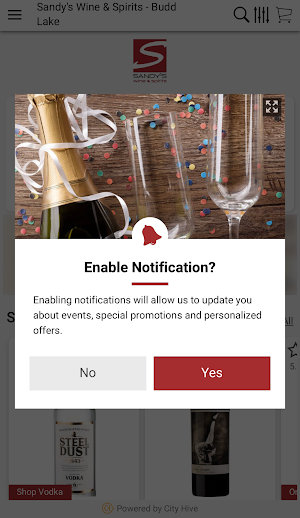 Sandy's Wine & Spirits NJ Screenshot 1