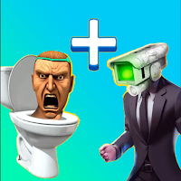 Merge Toilet Monster Battle
