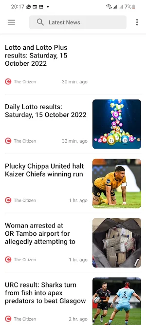 South Africa Breaking News Screenshot 0