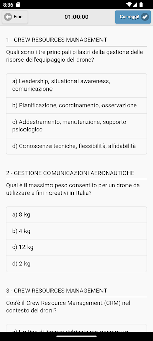 Quiz STS-02 Droni Screenshot 2