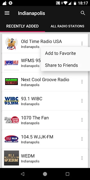 Indianapolis Radio Stations - Indiana, USA Screenshot 1