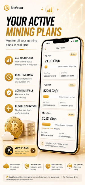 BitVexor-BitCoin Cloud Mining Screenshot 1