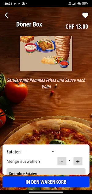 Pizza Kurier Langnau Screenshot 2