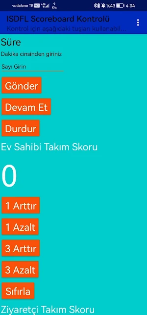 Isparta Sd Fen Skorboard Screenshot 3