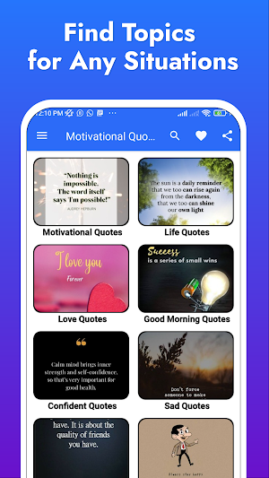 Motivational Quotes - Daily Screenshot 1
