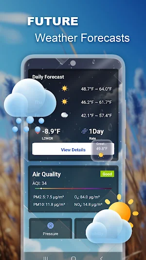 Weather Forecast & Launcher Screenshot 2