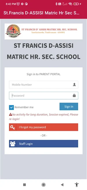 ST. FRANCIS D'ASSISI SCHOOL Screenshot 0