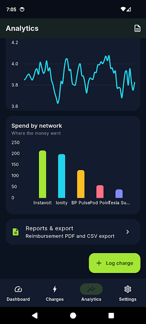 VoltLog: EV Charging Cost Log Screenshot 3