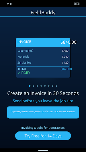 Contractor Invoice & Estimate Screenshot 0