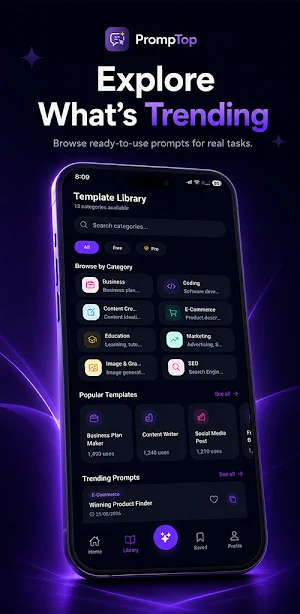 PrompTop: AI Prompt Generator Screenshot 2