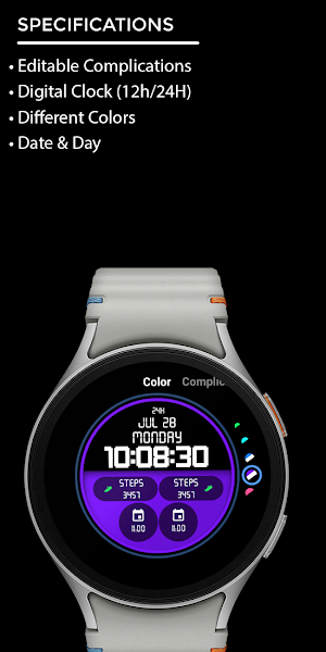 Night 106 - watch face Screenshot 3