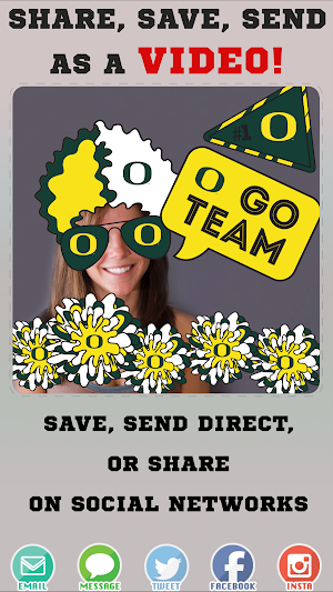 Oregon Ducks Animated Selfie Stickers Screenshot 3