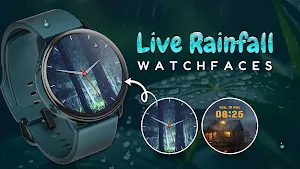 Live Rainfall Watch Face Screenshot 0