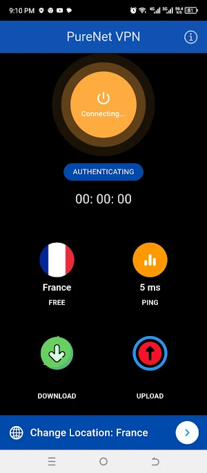 PureNET VPN Screenshot 1