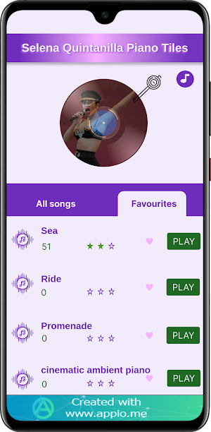 Selena Quintanilla Piano Tiles Screenshot 3