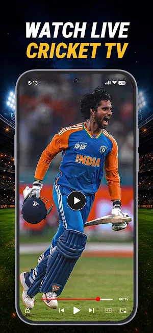 Live Cricket TV HD Streaming Screenshot 0