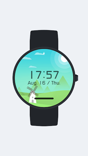 Weather Digital Watch Face Screenshot 0