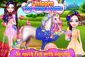 Unicorn Food - Drink & Outfits Screenshot 0