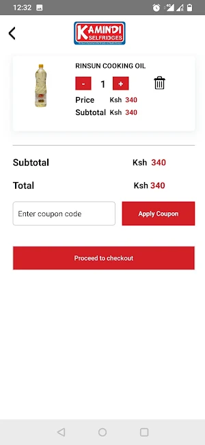 Kamindi Selfridges Screenshot 2