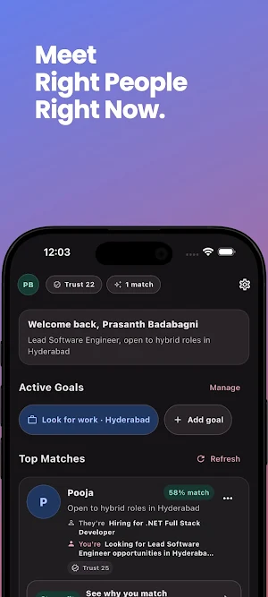 Arthact: Goal Networking Screenshot 1