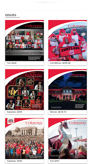 SUNY Cortland Alumni Magazine Screenshot 0