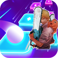 Chainsaw Man - Tiles Hop Game